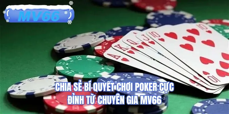 Chia sẻ bí quyết chơi poker cực đỉnh từ chuyên gia MV66