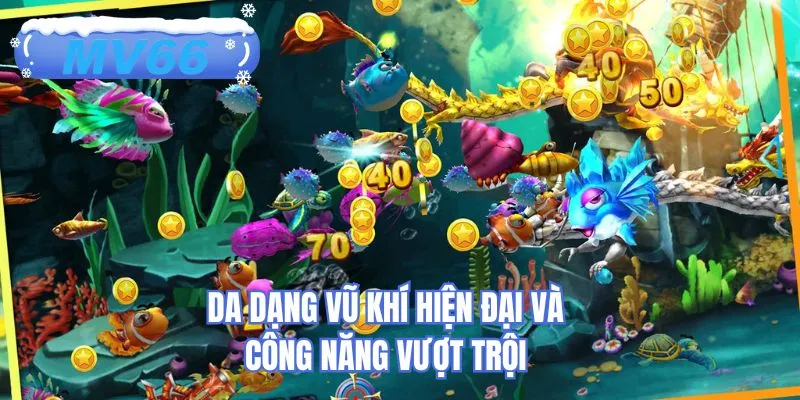 Đa dạng vũ khí hiện đại và công năng vượt trội