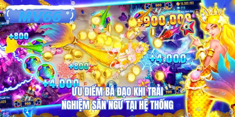 Ưu điểm bá đạo khi trải nghiệm săn ngư tại hệ thống